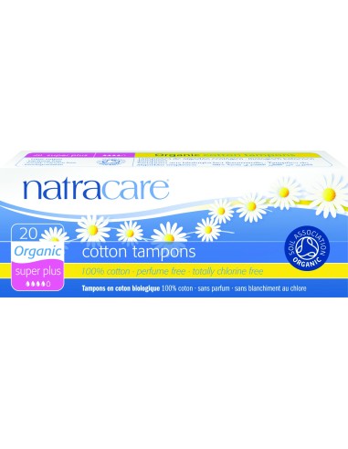 Tampon Sin Aplicador Super-Plus Super Plus Cotton de Natracare