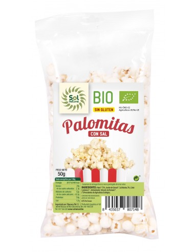 Palomitas De Maiz Con Sal Bio 50 G de Solnatural