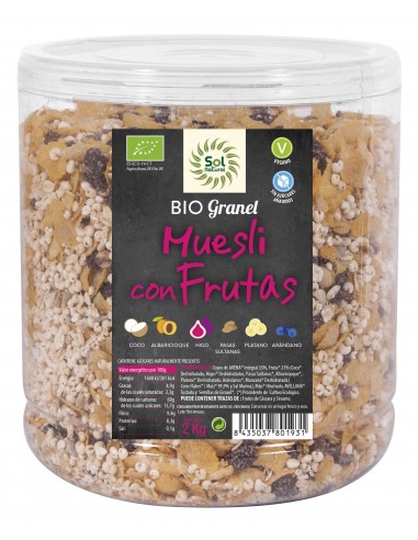 Muesli Con Frutas Bio 2 Kg de Solnatural