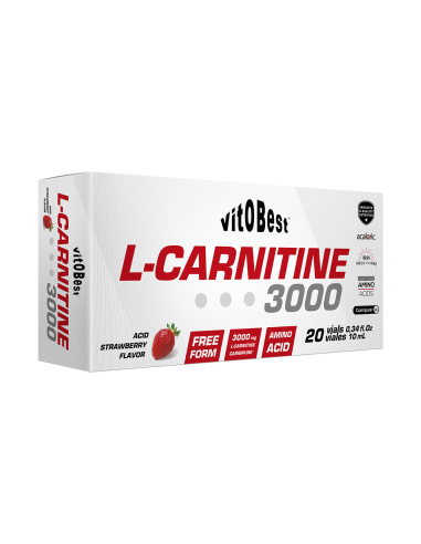 L-Carnitine 3000 20 Viales 10 Ml Fresa de Vit.O.Best