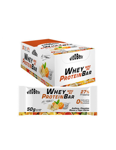 Barrwhey Bar Choco Blanco Citricos 20 Ud Torreblan de Vit.O.Best