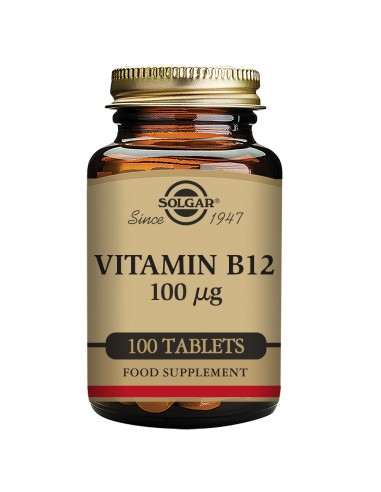 Vit B12 100 Mcg (Cianocobalamina) 100 Comp de Solgar