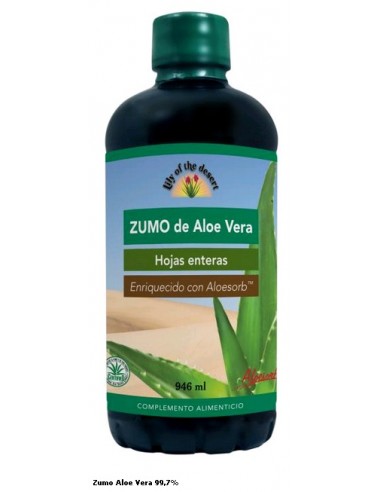 Zumo De Aloe Vera Hoja Entera 946 Ml de Lily