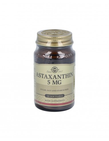 Complejo De Astaxantina 5Mg. 30Cap.Gel.Blanda