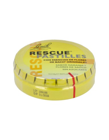 Rescue Pastillas Naranja Sauco 50Grs. Flores Bach