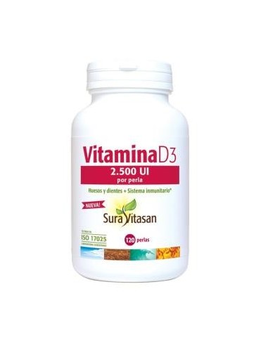 Vitamina D3 2.500Ui 120Perlas.