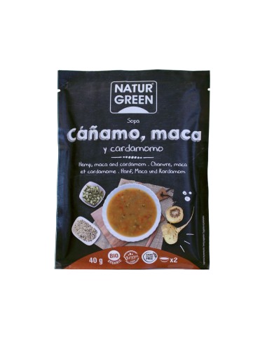 Naturgreen Sopa Cañamo, Maca Y Cardamomo Bio 40 G de Naturgr