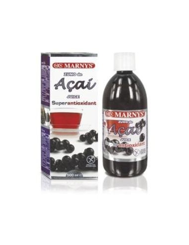 Jugo  De Açai - Açai + Fructosa + Piña + Limon   Botella - 500 Ml Marnys