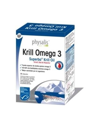 Krill omega 3 30 perlas Physalis