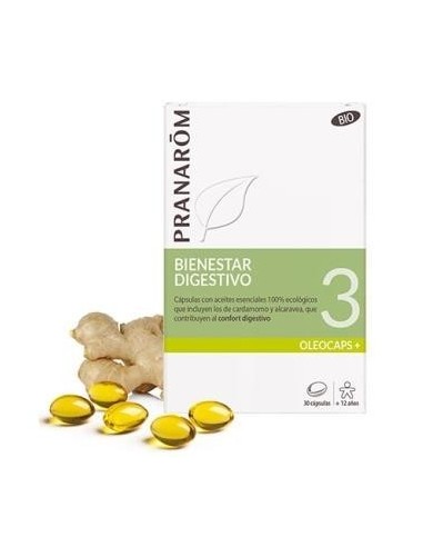 Oleocaps+ Plus 3 Bienestar Digestivo 30Cap. Bio de Pranarom