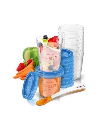 Set Recipientes Comida 10+10 Unidades Scf721/20 Avent