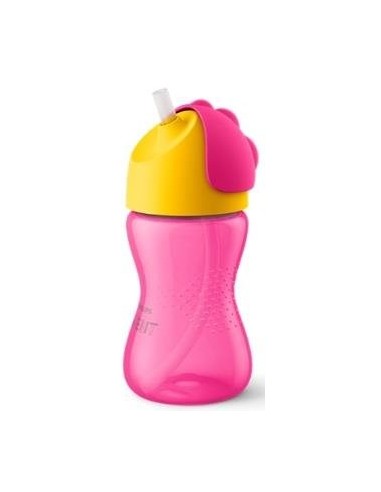 Vaso Con Pajita 300 Mililitros Rosa Scf798/02 Avent