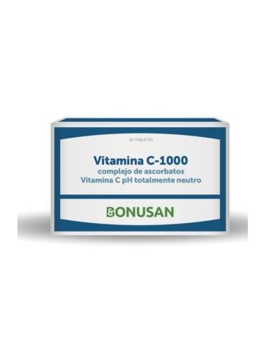 Vitamina C 1000 Complejo De Ascorbatos 30 Comprimidos Bonusan