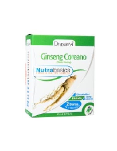 Ginseng Coreano 60 Capsulas Nutrabasicos Drasanvi