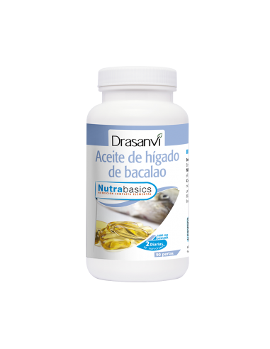 Higado Bacalao Bote 90 Perlas Nutrabasicos Drasanvi