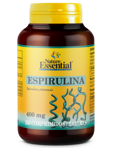 Espirulina 400 mg. 250 comprimidos