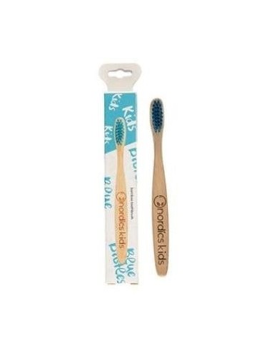 Cepillo Dental Bambu Niños - Azul Nordics Oral Care