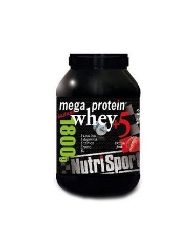 Mega Protein 5 Whey Fresa 1,8Kg. de Nutrisport