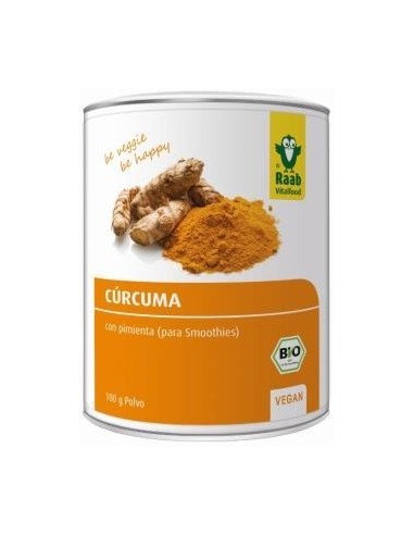 Curcuma Con Pimienta Polvo 100 Gramos Bio Sg Vegan Raab Vitalfood