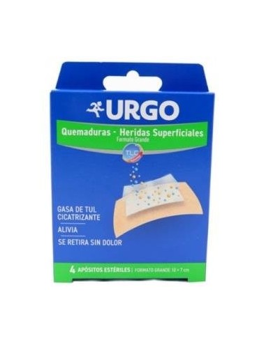 Urgo Quemaduras 10X7Cm 4 Apositos de Urgo