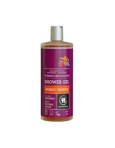 Gel De Baño Frutos Rojos 500 Mililitros Eco Vegan Urtekram