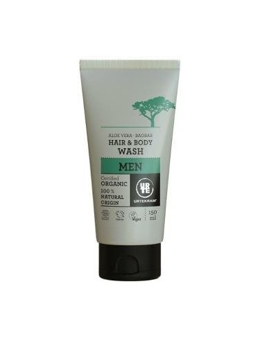 Champu Gel Aloe-Baobab Men 150 Mililitros Eco Vegan Urtekram