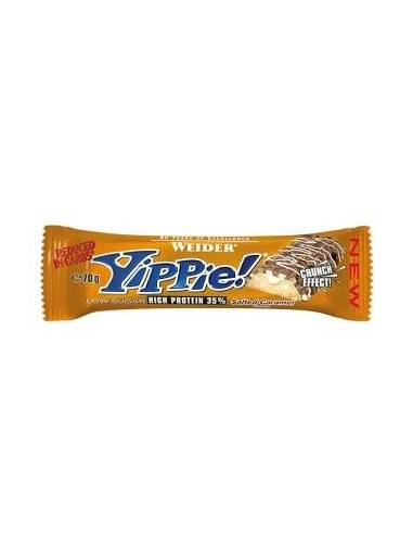 Yippie Bar Salted Caramel 70 gr 12 uds de Weider