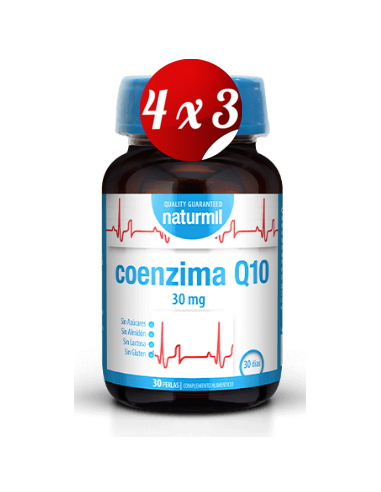 Pack 4x3 uds Coenzima Q10 100 Mg  60 Capsulas De Dietmed