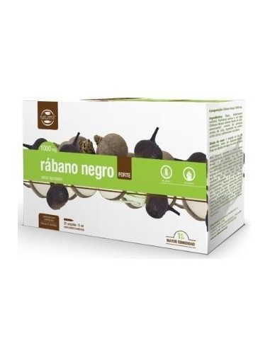 Pack 4x3 uds Rábano Negro Forte 1000 Mg 20 X 15 Ml Ampollas De Dietmed