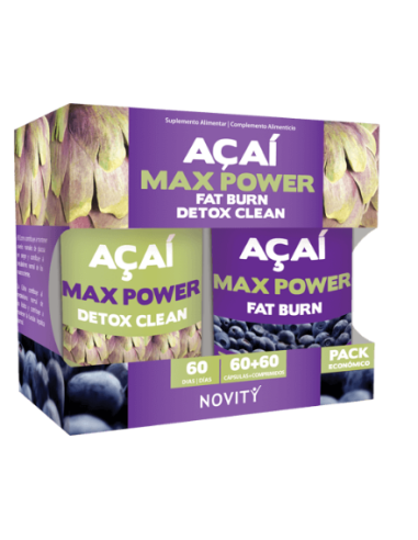 Açaí Max Power 60 capsulas +60 Comprimidos De Dietmed