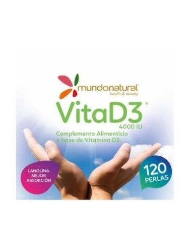 Vita D3 4000Ui 120 Perlas de Mundonatural