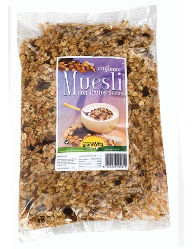 Muesli Crujiente Con Frutos Secos, 750 G de Granovita