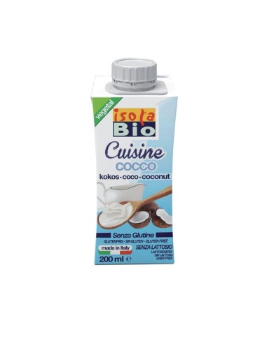 Crema De Coco Para Cocinar 200 Mililitros Isola