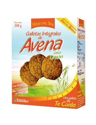 Galletas De Avena Integrales Sabor Limon 500Gr. de Ynsadiet