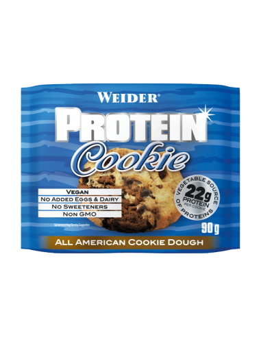 Protein Cookies Double Choco Chip 90 gr 12 unidades de Weide