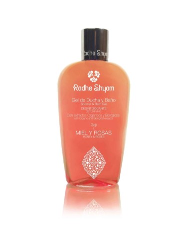 Gel De Baño Miel Y Rosas Desintoxicante  250 Ml de Radhe Shyam