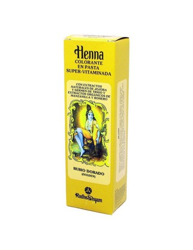 Henna Pasta Rubio Dorado 200 gramos de Radhe Shyam