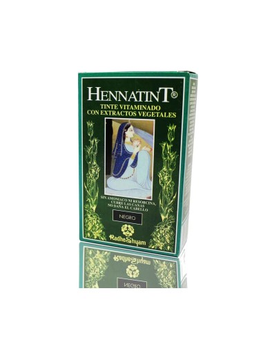 Hennatint Negro 60 Ml de Radhe Shyam