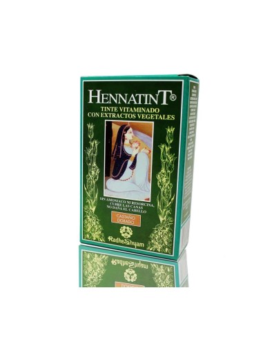 Hennatint Castaño Dorado 60 Ml de Radhe Shyam