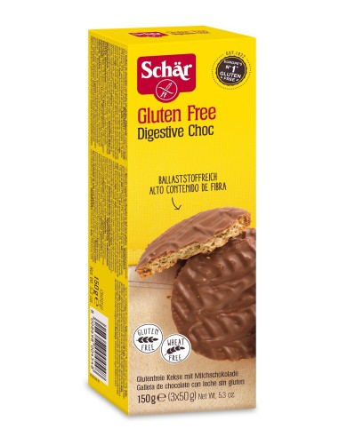 Galletas Digestive Choco 150 Gramos Sg Schar