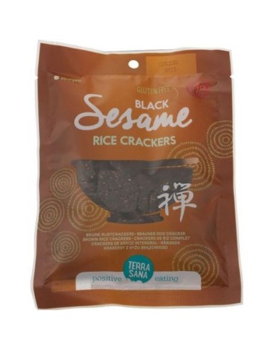 Sesamo Negro Arroz Crackers Crackers De Arroz Inte de Terras