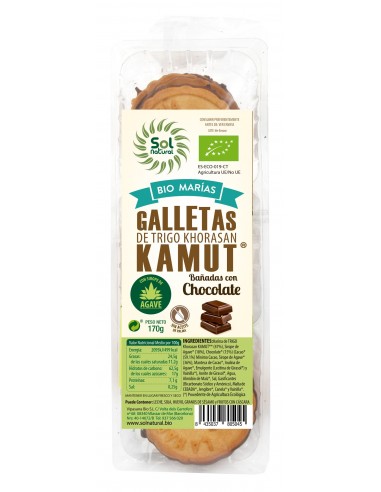 Galletas De Kamut® Choco Bio 170 g de Sol Natural