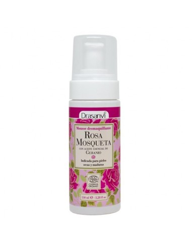 Mousse Desmaquillante Rosa Mosqueta Ecocert Bio 150Ml Drasanvi