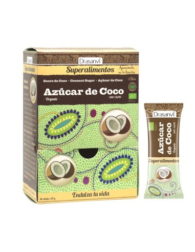 Stick Azucar Coco Bio 30X10 Gr Superalimentos Drasanvi