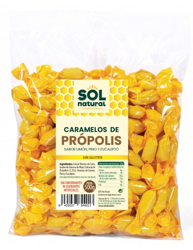 Caramelos Própolis Granel 500 Gramos  Sol Natural