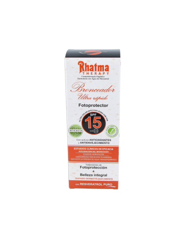 Bronceador Ultra Rapido Spf 15 200 Mililitros Rhatma