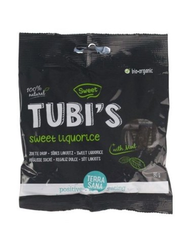 Tubi'S De Menta Regaliz Dulce 80 G de Terrasana