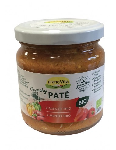 Pate Crunchy De Tres Pimientos Bio, 175 G de Granovita