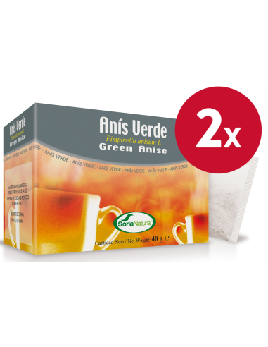 Pack de 2 uds  Infusion de Anis Verde 20 uds de Soria Natural