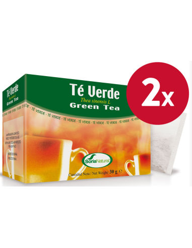 Pack de 2 uds Infusion de Te Verde 20 uds de Soria Natural